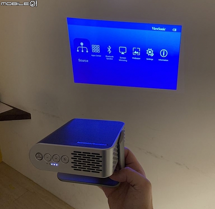 [新機開箱] 易用隨行投影 ViewSonic M1+ 無線藍芽微型投影機
