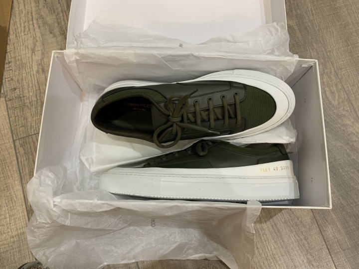 「寄錯開箱」Common projects 雙色運動鞋
