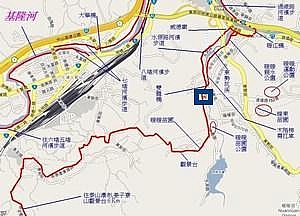 點我看大圖 基隆市八堵七堵地區、五堵隧道 人行暨自行車道 導覽圖說