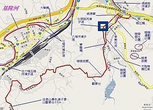 點我看大圖 基隆市八堵七堵地區、五堵隧道 人行暨自行車道 導覽圖說