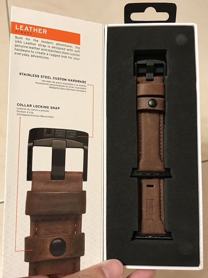 小小娃兒 UAG Apple Watch 經典頂級皮革錶帶開箱(圖多)