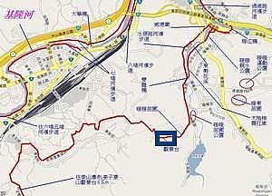 點我看大圖 基隆市八堵七堵地區、五堵隧道 人行暨自行車道 導覽圖說