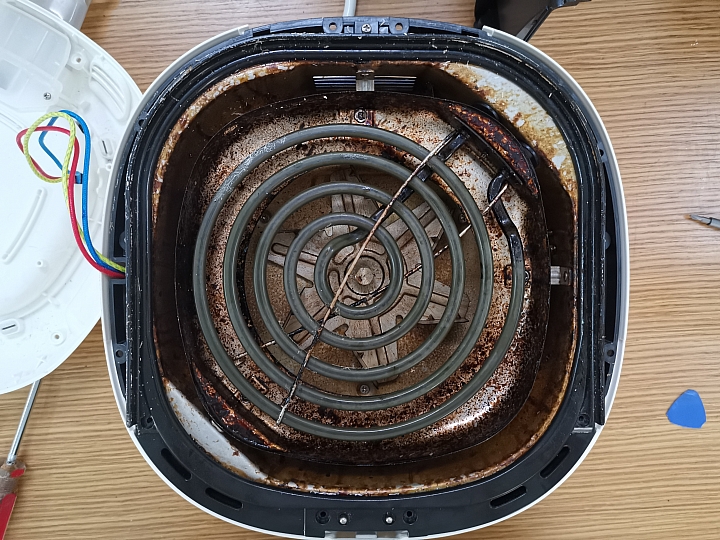 飛利浦 Philips HD9230 氣炸鍋拆解 清潔