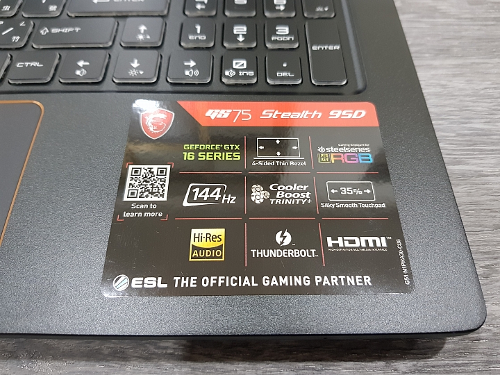 【小宅開箱】MSI GS75 Stealth 9SD 輕薄大型遊戲筆電，不犧牲效能