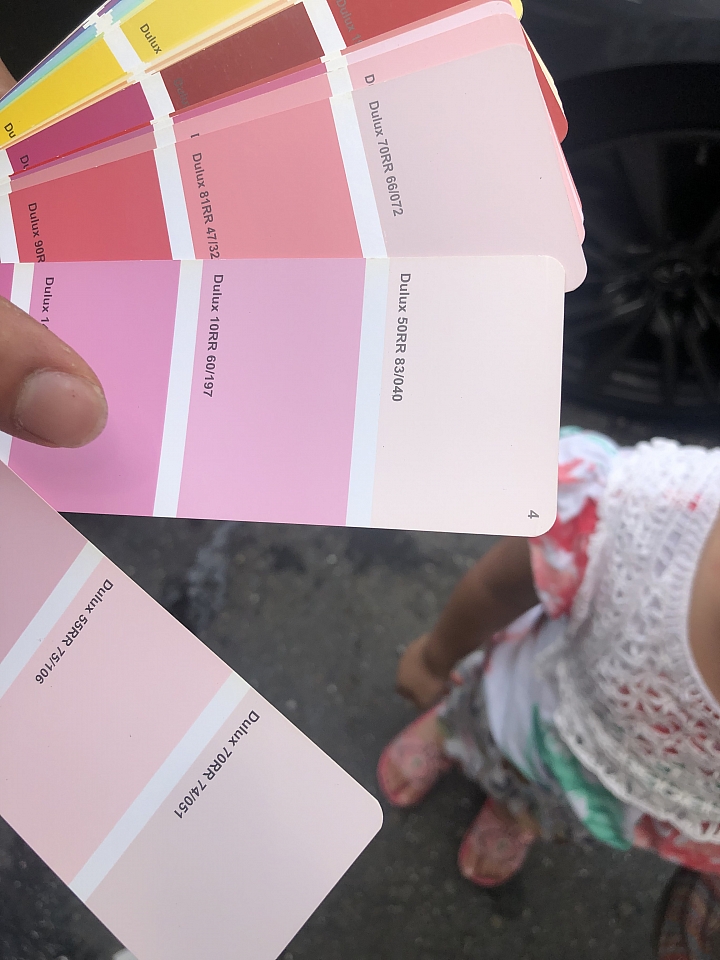 請問女兒房粉紅色大家都選什麼色號