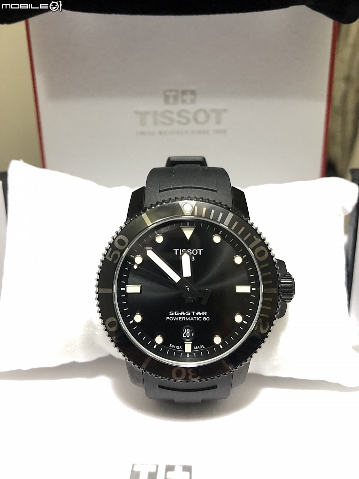 不專業分享Tissot seastar1000 全黑