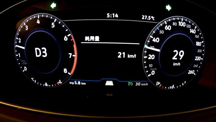 《GOLF 油耗日誌》實測不同時速的瞬間油耗
