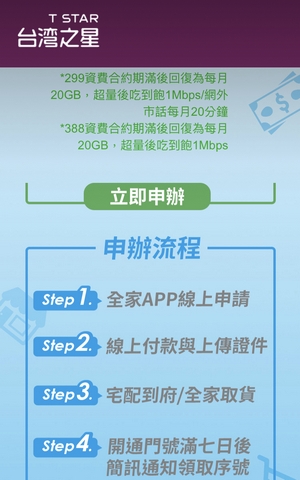 全家app 限定 X 台星