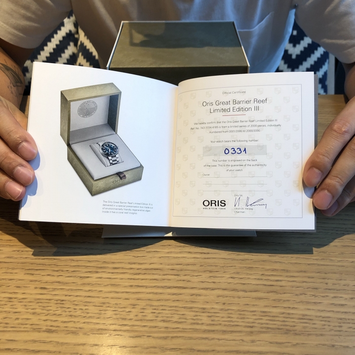 【開箱】Oris Aquis Great Barrier Reef III 第一支機械錶入手