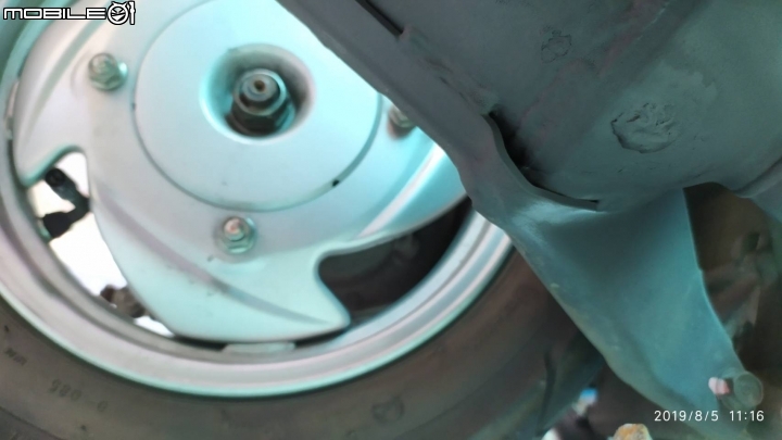 2016年06月交車 woo 100 排氣管瑕疵??