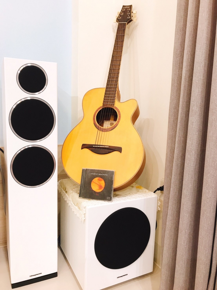 點我看大圖 給男友的驚喜- 英國 Wharfedale diamond230 & D10 / Nad c338 音響組合