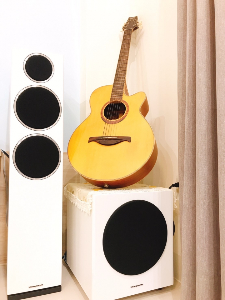 點我看大圖 給男友的驚喜- 英國 Wharfedale diamond230 & D10 / Nad c338 音響組合