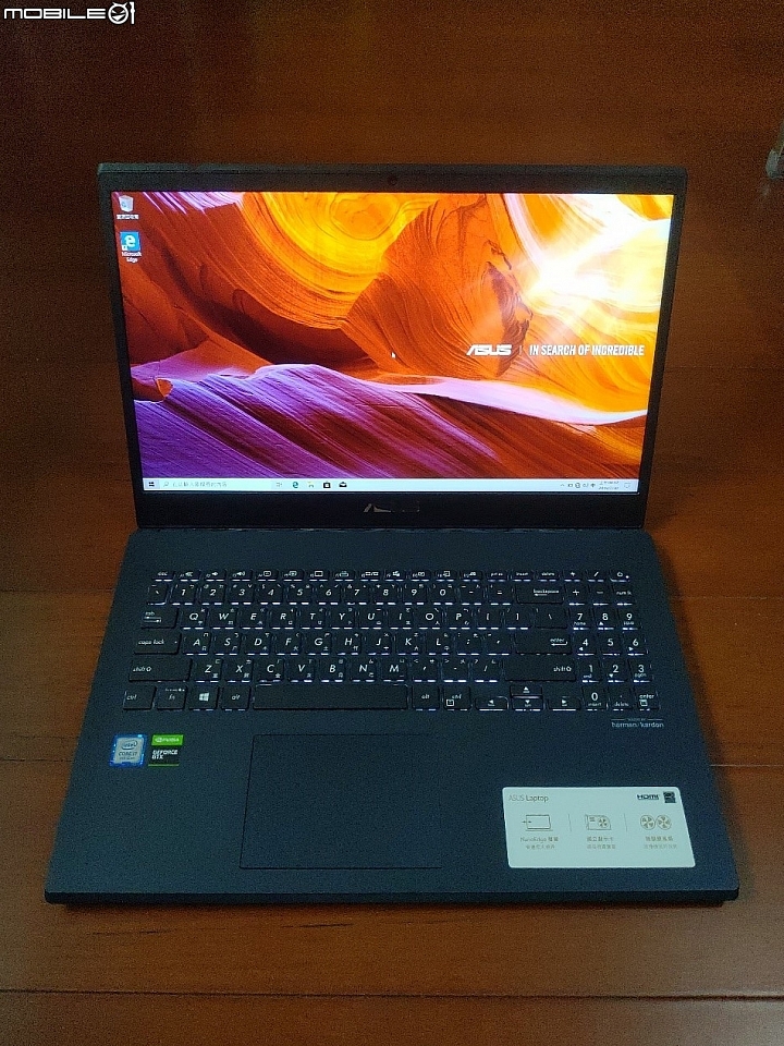 點我看大圖 窄邊框類電競筆電ASUS X571星夜黑開箱