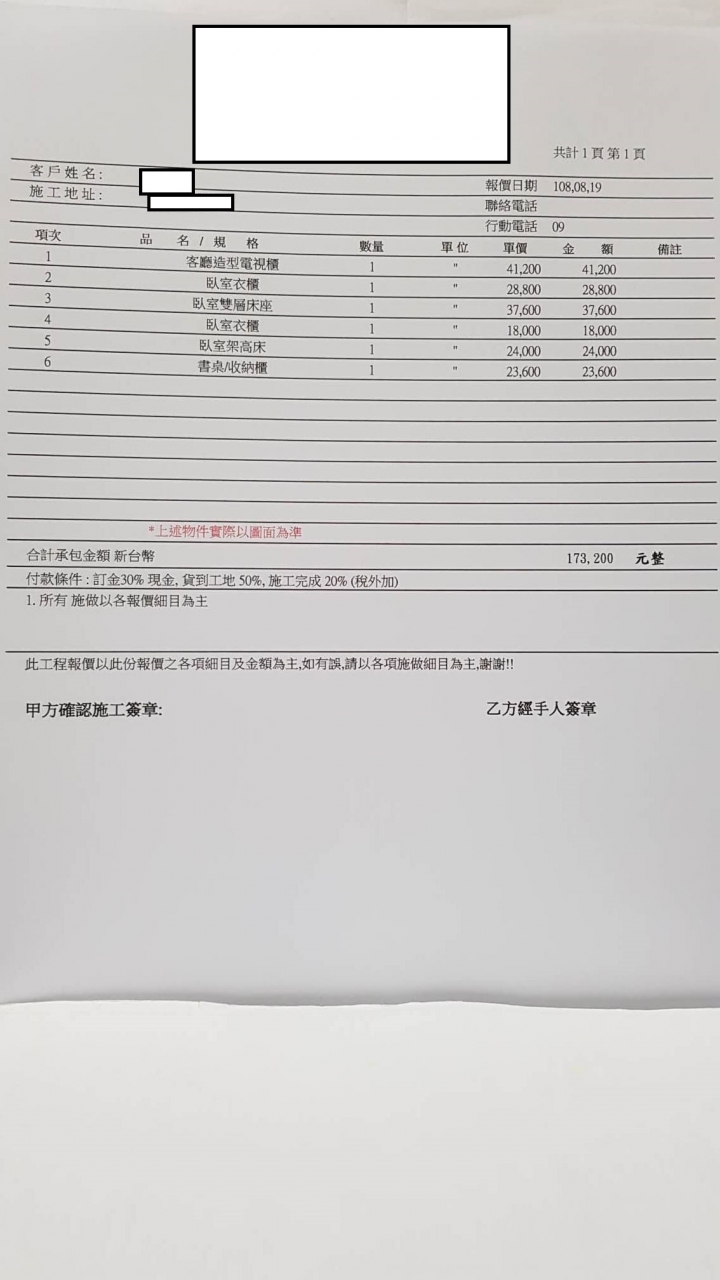 請各位大大幫我看一下報價是否合理~!