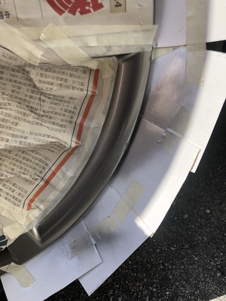 BMW 320i M Sport 輪框刮傷噴漆修復DIY