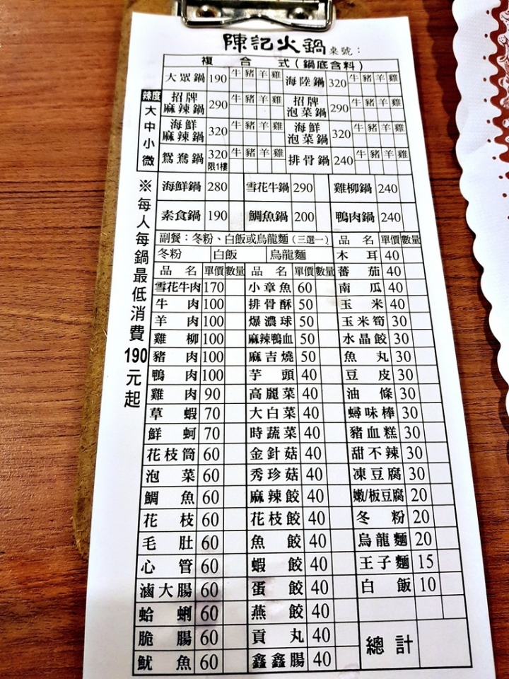 苗栗縣頭份市 為恭醫院對面 [陳記迷你火鍋] 招牌麻辣鍋湯頭優 石頭火鍋現炒湯底 有人服務懷舊風