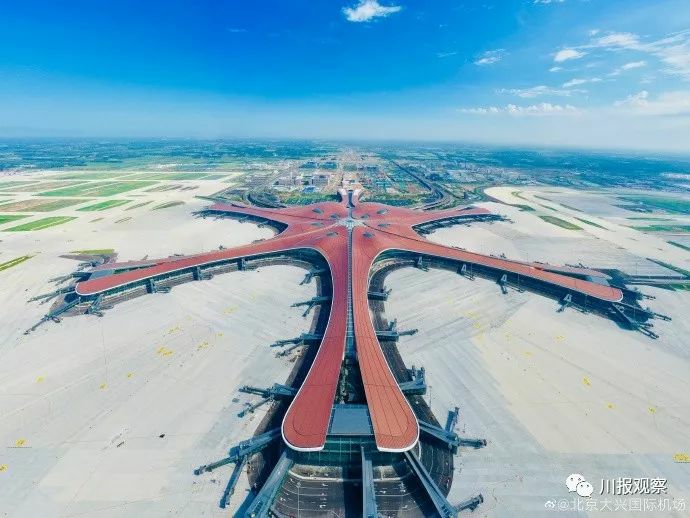 中國大陸只用4年建成的全球最大機場，太科幻了！