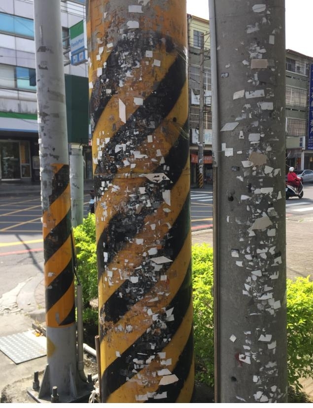 台灣的電線桿 交通號誌桿