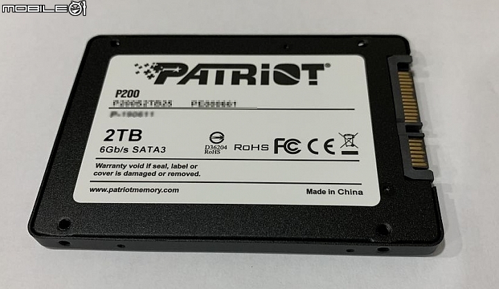 點我看大圖 Patriot 博帝 P200 大容量 SATA 2T SSD 一直裝一直爽