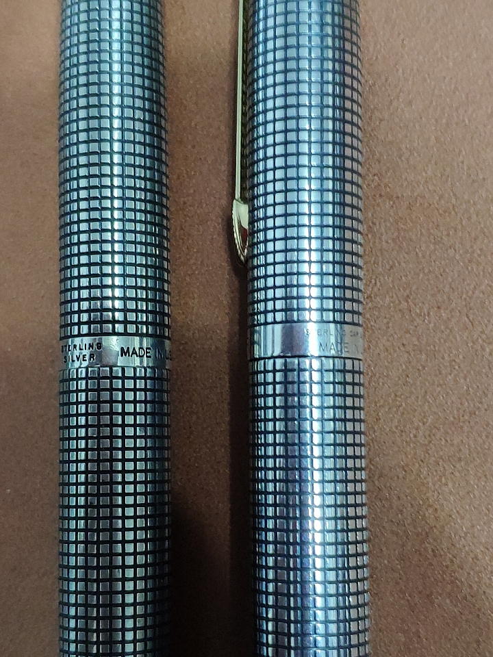 點我看大圖 頂級的工藝,時代的眼淚! Parker 75 銀格,純銀桿鋼筆開箱!