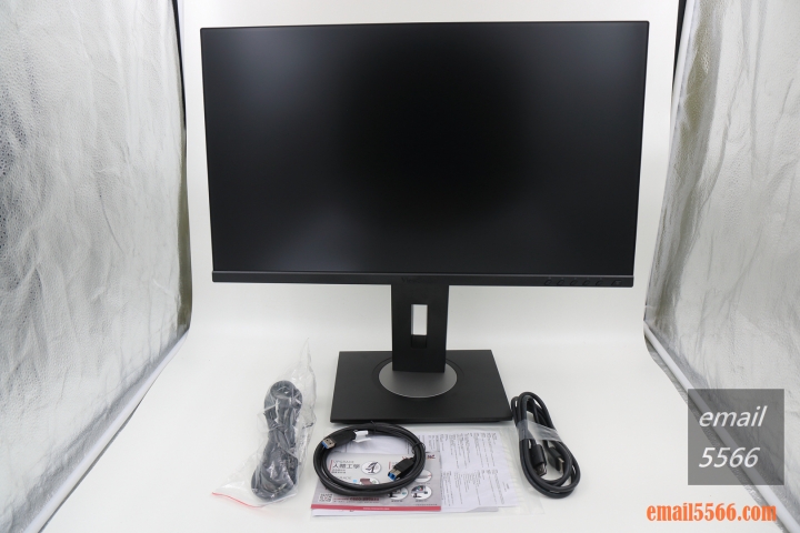ViewSonic VG2455 人體工學設計多角度旋轉顯示器