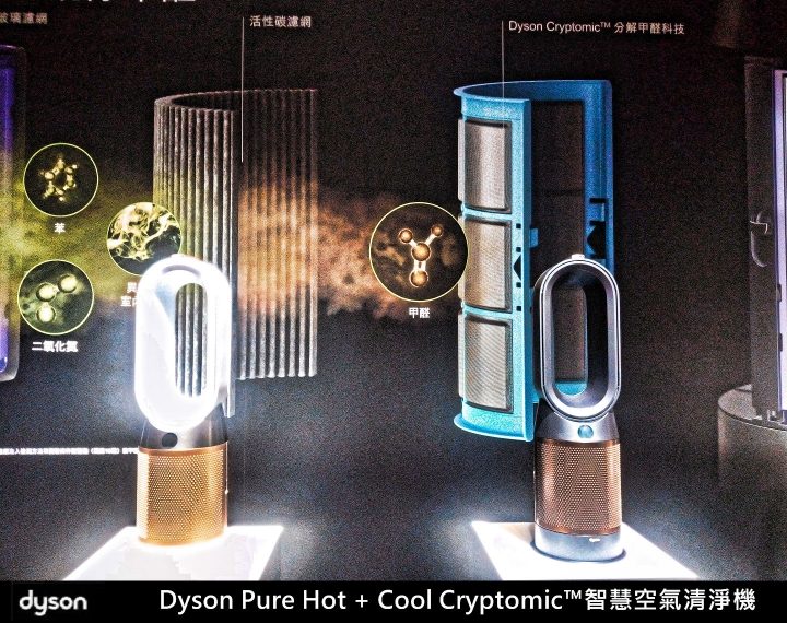 居家生活空氣品質防護的守護神《Dyson Pure Hot + Cool Cryptomic™ HP06》