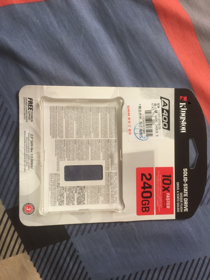 金士頓A400 SSD送修問題