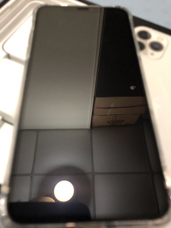 Apple iPhone 11 Pro Max 銀色 - 裝手機殼與保護貼