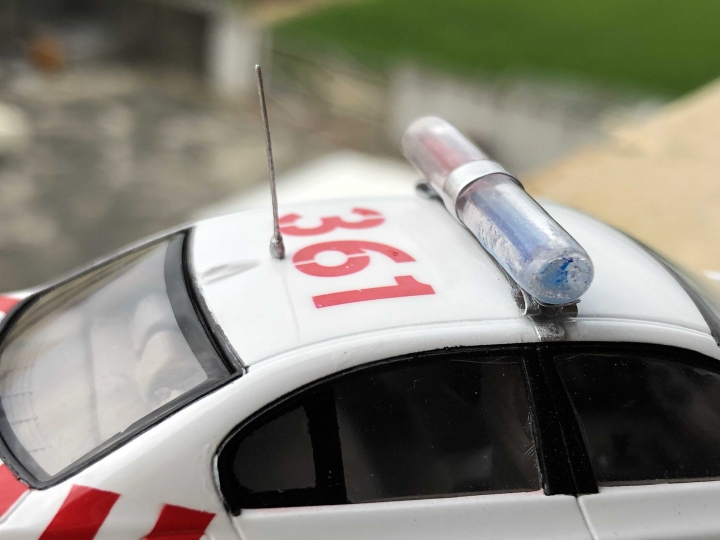 1/43 國道警察 BMW E60 紅斑馬變身紀實