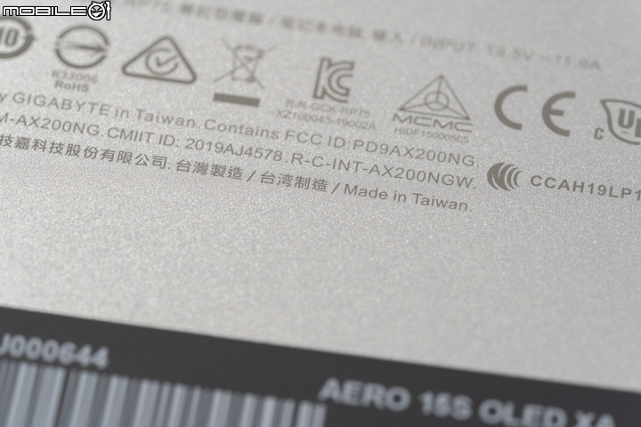 頂規 New AERO 15S OLED XA 銀色 開箱~