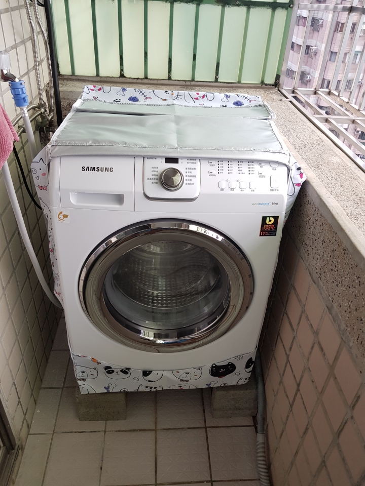 [開箱]三星WF14F5K3AVW/TW魔力泡泡14KG滾筒洗衣機~