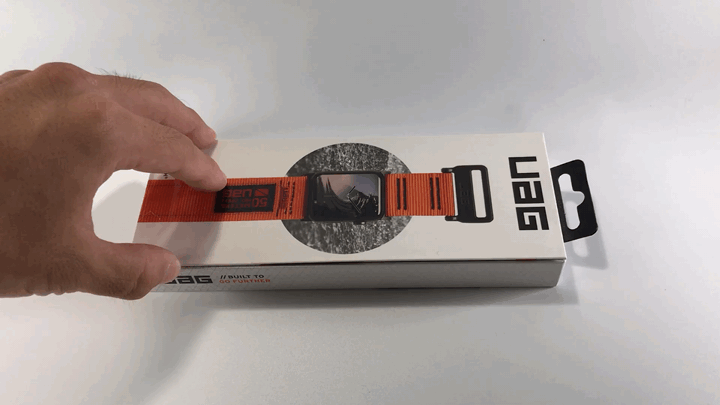 開箱文_【UAG】Apple Watch 尼龍魔鬼氈錶帶(ACTIVE WATCH STRAP)& 黑橘兩色錶殼(文內有多張細節產品照、動態圖片)