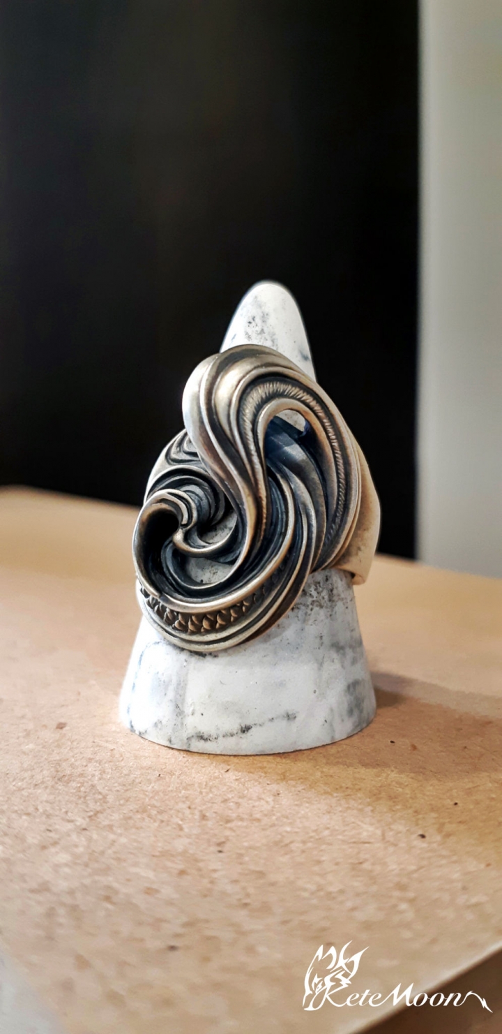 Dual Flow-白銀比Ring