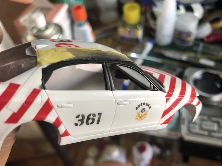 1/43 國道警察 BMW E60 紅斑馬變身紀實