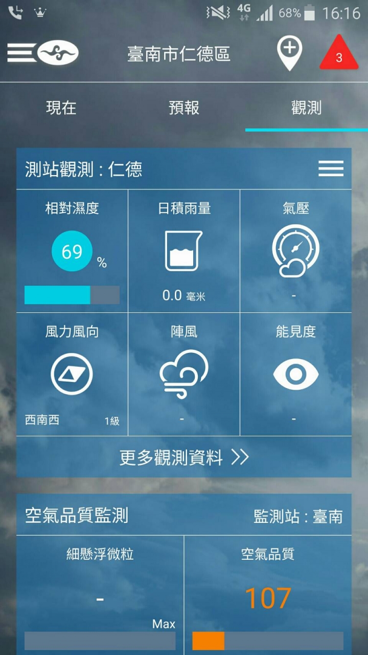 從颱風天的中央氣象局看到台灣的空汙謊言