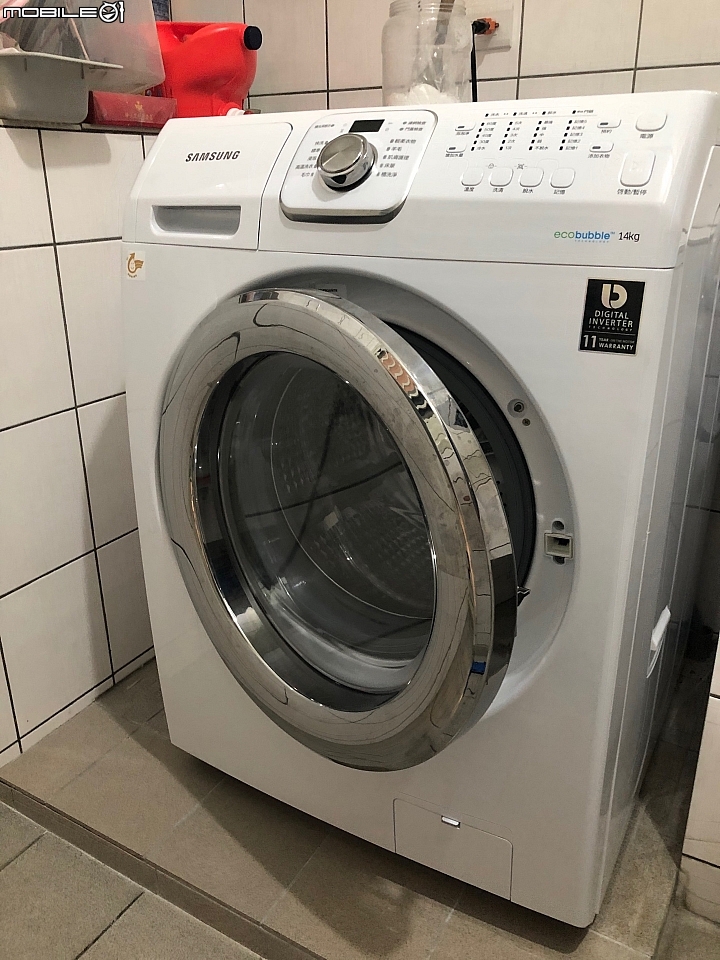 (開箱)SAMSUNG WF14F5K3AVW/TW 滾筒14公斤長達11年保固變頻洗衣機