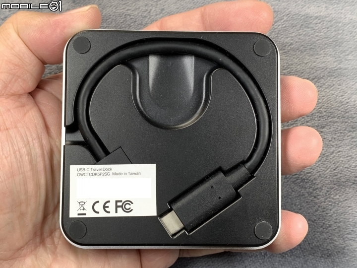 [開箱測試] 時尚且更加實用的 OWC USB-C Travel Dock with Cable Storage 線材可收納旅行用轉接器