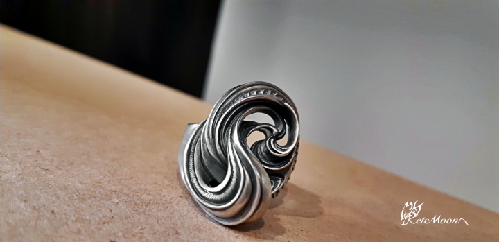 Dual Flow-白銀比Ring