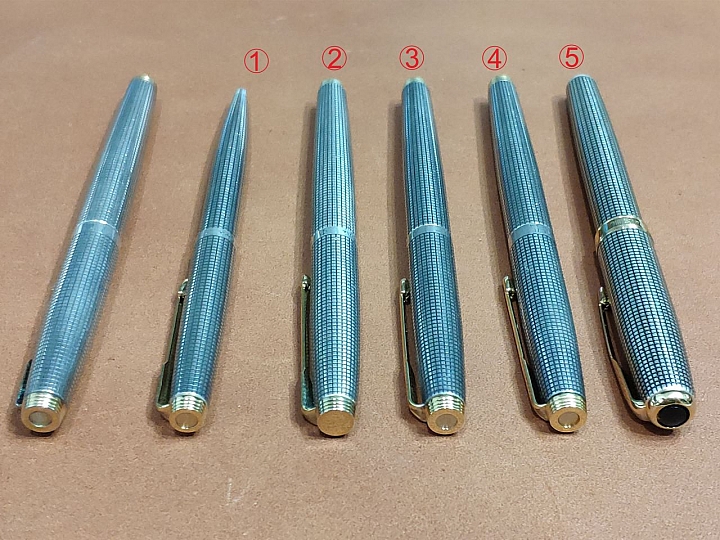 點我看大圖 頂級的工藝,時代的眼淚! Parker 75 銀格,純銀桿鋼筆開箱!