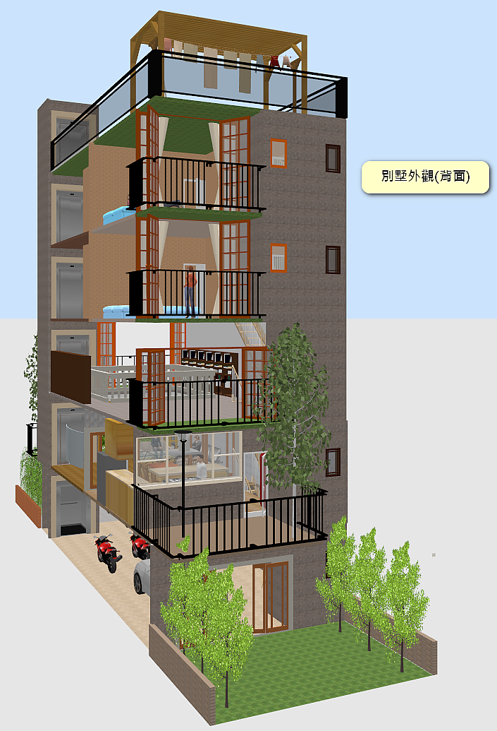 點我看大圖 自地自建隨手畫(草圖,面積以及設計有待檢討,純分享)