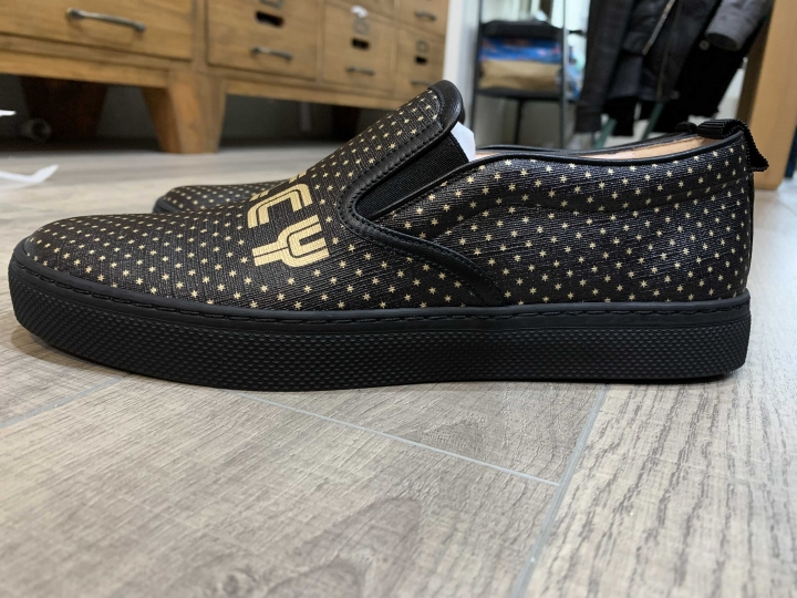 「開箱」GUCCI “GUCCY” 黑色漫天金星懶人鞋