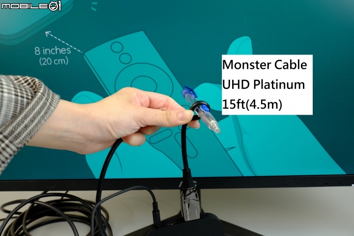 各廠牌光纖線比較-Monster Cable, FIBBR, VIVIFY
