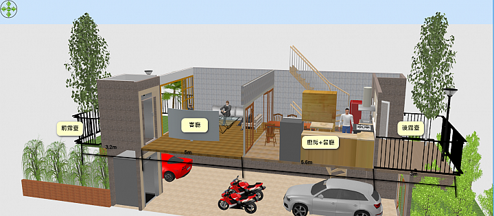 點我看大圖 自地自建隨手畫(草圖,面積以及設計有待檢討,純分享)
