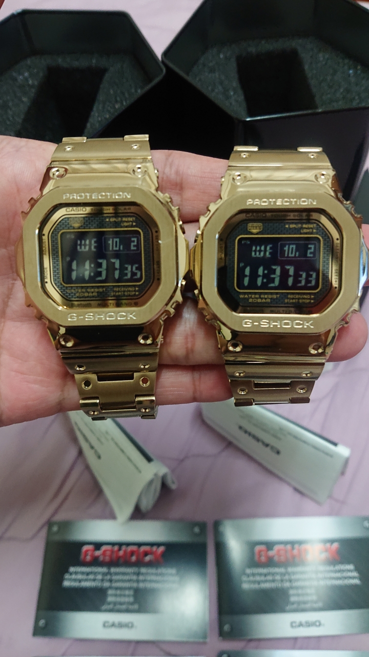 等了3個月終於買到了GMW-B5000GD-9DR金色