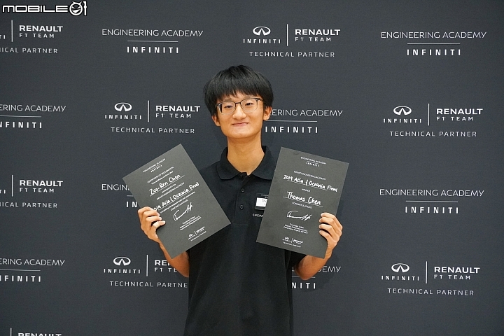 2019 Infiniti 賽車工程學院台灣小將首次參賽就奪冠!前進Renault F1車隊實習!