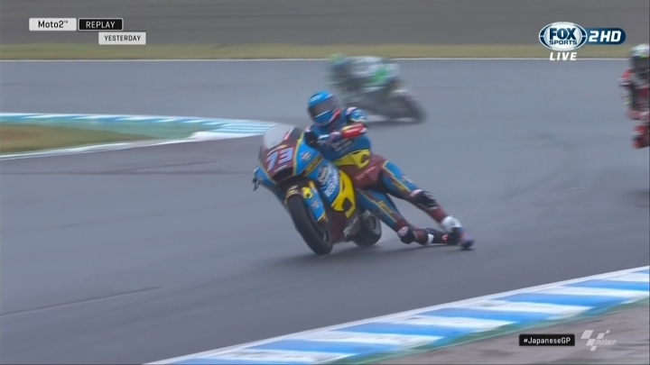 MOTO2 Alex Marquez的神救援