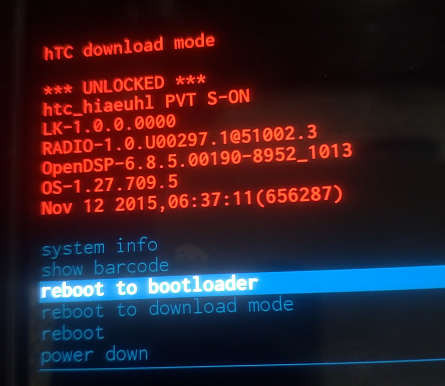 HTC A9回復原廠Firmware SOP