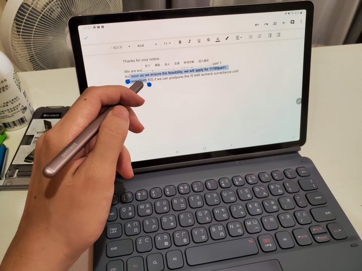 《Samsung Galaxy Tab S6無筆電挑戰》簡單使用心得