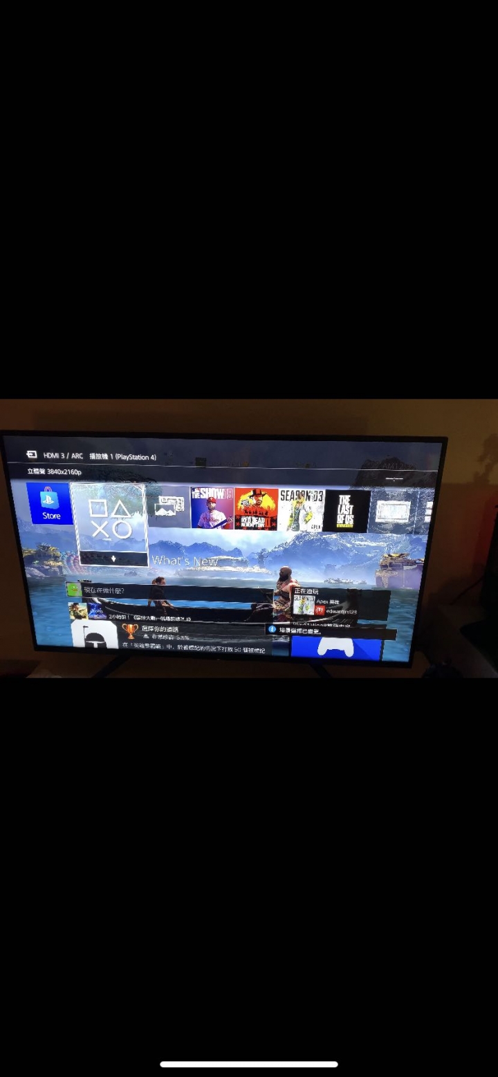 SONY 電視 接PC跳轉PS4 畫面異常～