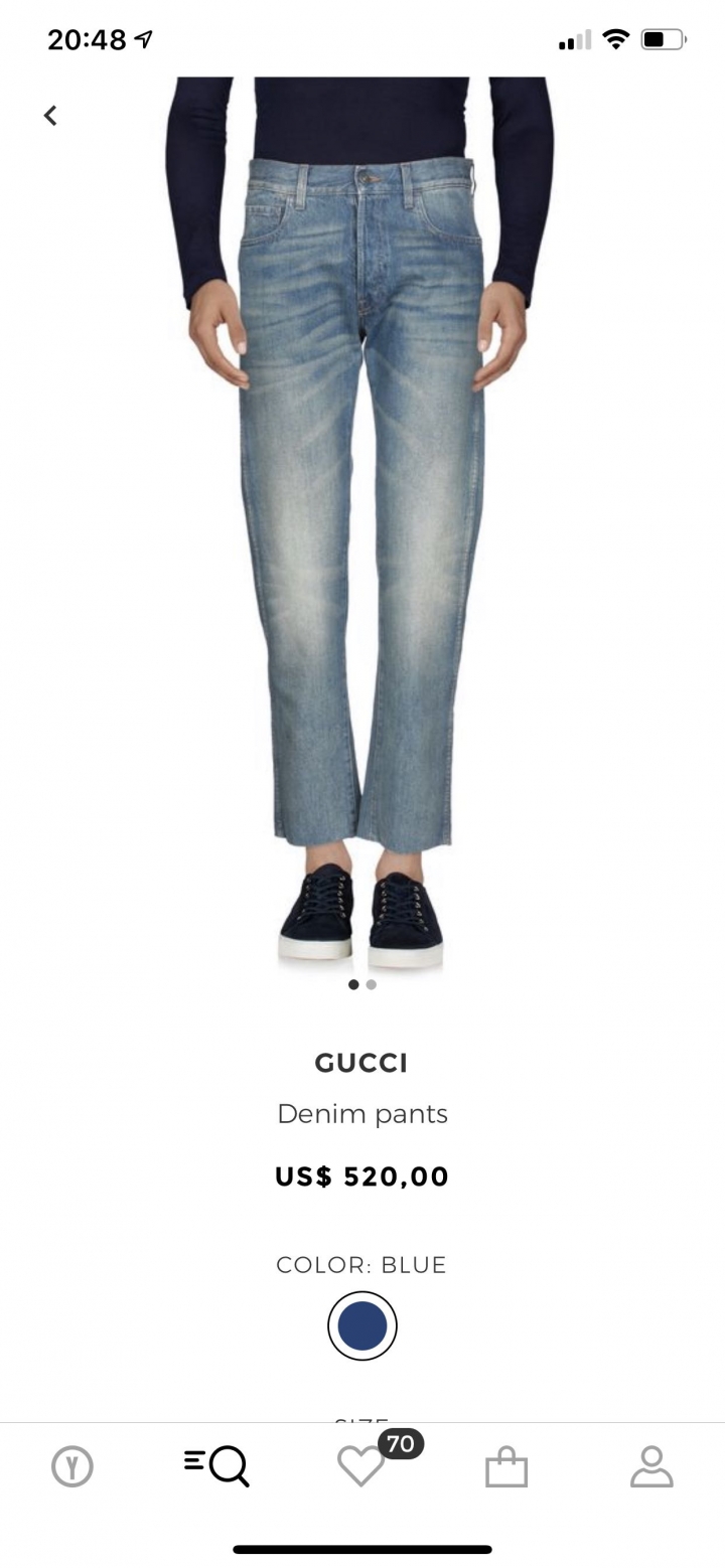 「開箱」GUCCI 虎頭🐯無蛇尾🐍刷白丹寧褲